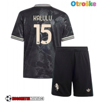 Otroške Nogometnih dresov Juventus Pierre Kalulu #15 Tretji 2025-26 Kratki rokavi (+ hlače)